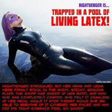 Sticky Tangly Perils on X: Nightvenger is Trapped in a Pool of Living Latex!  by misstakenmanips t.coIuKhj6UaSB stuckfetish bondage  damselindistress t.coZdnMLRvzBd  X