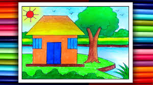 How To Draw Simple Scenery For Beginners Easy Village Scenery Drawing Youtube Below i have listed a few of the most common ones. how to draw simple scenery for beginners easy village scenery drawing