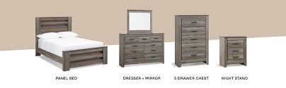 Bring the rustic beauty of vintage casual design into your home with the zelen full panel bed from the zelen bedroom collection by ashley furniture. Amazon Com Signature Design By Ashley Zelen Full Panel Headboard Warm Gray