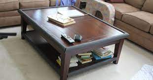 Get the best deals on coffee tables. We Have A Pretty Big Coffee Table That I Bought On Craigslist Of Course In The Middle Of Our Family Room We Needed S Baby Table Coffee Table Baby Proofing