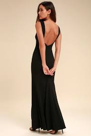 Hollywood Boulevard Black Backless Maxi Dress Mod And Retro Clothing Hollywood Fancy Dress Backless Maxi Dresses Long Black Dress