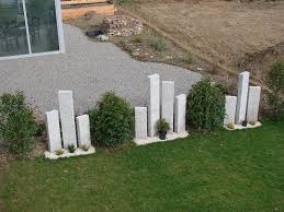 Sichtschutz Granitstelen Sichtschutz Garten Garten Design Gartengestaltung Ideen