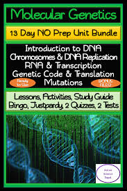 Molecular Genetics 13 Day No Prep Unit Bundle Lessons Activities Assessments Education Lesson Plans High School Lessons Teachers Pay Teachers Freebies