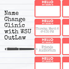 This free name change clinic...