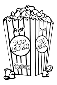 Create With Tlc Saturday Is Colored Popcorn Coloring Pages Coloring Sheets