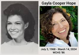Passing of WCHS '86 Classmate Gayla Cooper