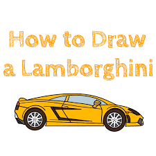 How to draw a dog for kids] tutorial on how to draw a supercar: How To Draw A Lamborghini How To Draw Easy