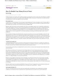 When it comes to knowing how long it will take for you to double your money, you can use the rule of 72. How To Double Your Money Every 6 Years How The Rule Works Tuition Payments Investing