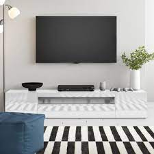 Shop target for tv stands and entertainment centers in a variety of sizes, shapes and materials. White And Gold Tv Stand Wayfair Co Uk
