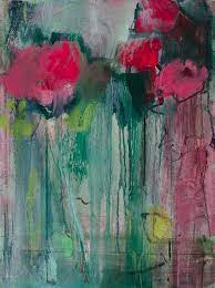 Bupleurum Oil On Board 50 8 X 38 Cm Abstract Art Painting Abstract Art Landscape Flower Art