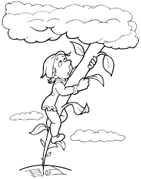 Make a coloring book with mickey and the beanstalk for one click. Jack And The Beanstalk Coloring Pages Coloring Home