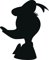 Downloadable Printable Donald Profile Silhouette Disney Silhouettes Disney Silhouette Disney Characters Silhouettes