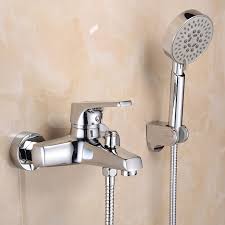 Wall Mounted Bathroom Faucet Bath Tub Mixer Tap With Hand Shower Head Shower Faucet Hot An Tub And Shower Faucets Wall Mount Faucet Bathroom Shower Faucet Sets
