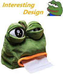 Paper mache hand made in usa customers also viewed these products. Home Decoration Sadness Frog Pepe Tissue Box Cover Funny Tissues Paper Case Bath Seedsbazar Home Garden