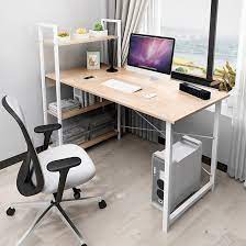 In order to increase your overall space, you need to create a more focused, minimalistic approach to save the bottom drawers for backup supplies, reference materials and documents that you only need. Inbox Zero Computer Desk With Bookshelf 40 Inch Home Office Desk Space Saving Design Wayfair
