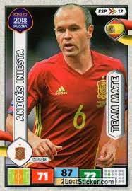 These cards are really wonderful, the illustrations are so beautiful and unique and the image print quality is excellent! Card Esp12 Andres Iniesta Panini Road To 2018 Fifa World Cup Russia Adrenalyn Xl Laststicker Com In 2021 World Cup Adrenalyn Xl Fifa World Cup