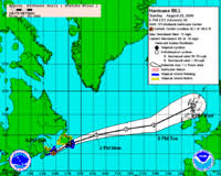El centro nacional de huracanes ( nhc ) es la división del servicio meteorológico nacional / noaa de los estados unidos responsable de rastrear y predecir los sistemas climáticos tropicales entre el primer meridiano y el meridiano 140 oeste hacia el polo hasta el paralelo 30 norte en el noreste del. Huracan Bill 2009 Wikipedia La Enciclopedia Libre