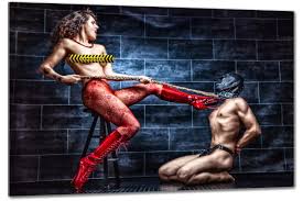 Slave Treatment Femdom - Wall Art - Canvas 60x40cm | Rod Meier Media