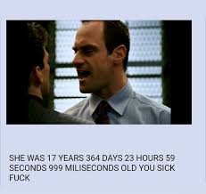 How many hours approx is 999 mins? She Was 17 Years 364 Days 23 Hours 59 Seconds 999 Miliseconds Old You Sick Fuck