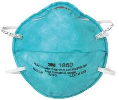 3m N95 Disposable Healthcare Respirator Universal Green