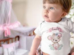 Personalized Girl Baby ONESIES® Brand Bodysuit