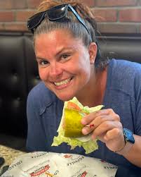 Madeline stopped by to try a pickle hoagie! It's seriously kind of a big  DILL! 🥒👌🏼 You can now order any of our 7” hoagies