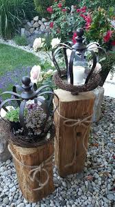 Schnell und einfach anzeige aufgeben und verkaufen: Holzbalken Krone Dekoration Windlicht Altholz In Bayern Waldkraiburg Ebay Kleinanzeigen Rost Deko Garten Garten Deko Baumstamm Garten