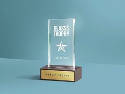 Glass Trophy Psd Mockup Glass Trophies Mockup Free Psd Mockup Psd
