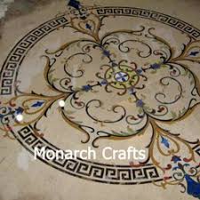 Blue marble pattern with curly grey and gold inclusions. Marble Flooring Design Marble Floor Design In India
