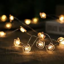 6 6ft Cat Shape 20 Led Fairy Lights Party Battery Operated String Led Lights Decoration For Christmas Wedding Party Home Indoor Led String Aliexpress