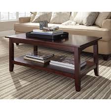 Be the first to write a review. Alaterre Furniture Shaker 42 In Espresso Large Rectangle Wood Coffee Table With Shelf Asca11p0 The Home Depot