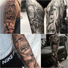 Black And Grey Realism Tattoo Design Incredibly Realistic Tattoos Ideas 3d Tattoo Designs Positivefox Com In 2020 Realistic Tattoo Sleeve Black Sleeve Tattoo Sleeve Tattoos