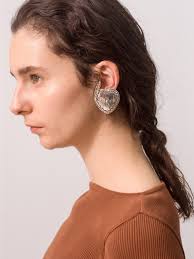 HARPO】Silver 13G Heart Earrings レディース｜イヤリング