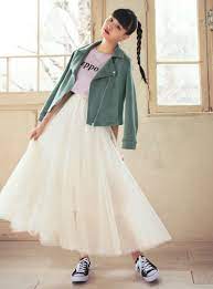 sweet6月号掲載 乃木坂46 齋藤飛鳥 チュールロングスカート at118 レディースファッション通販のグレイル grl 公式 ロングスカート ファッション ファッションアイデア