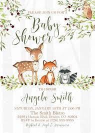 Smiles happen when tiny outfits and soft blankets come out. Woodland Animals Baby Shower Invitation Greenery Editable Etsy Animal Baby Shower Invitations Woodland Animal Baby Shower Invitations Woodland Animal Baby Shower