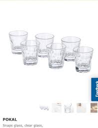 Set of 6 ikea pokal shot glass. 6pcs Snaps Glasses 2oz Home Appliances Kitchenware On Carousell