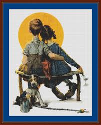 See more ideas about norman rockwell, rockwell, cross stitch. Sunset By Norman Rockwell The Saturday Evening Post Cross Stitch Chart
