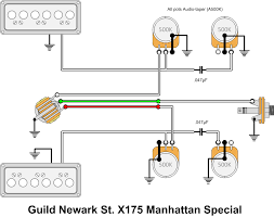 I didn't add anything i just adapted the gretsch's wiring to make it easier for those of you, who would like to mount it in. Guild Newark St X175 Manhattan Special Gad S Ramblings