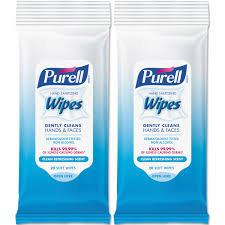 2 Pack Hand Sanitizing Wipes 7 X 6 Fresh Scent 20 Per Pack Each Walmart Com Hand Sanitizing Wipes Wipes Scent