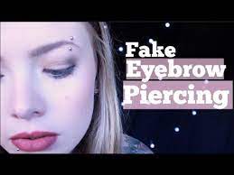 Diy Fake Eyebrow Piercing Fake Eyebrows Eyebrow Piercing Fake Brows