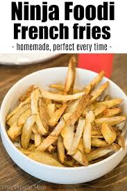 Ninja Foodi French Fries Are Easy To Make In Your New Air Fryer And Pressure Cooker Machine Healthy Homemade French Fries Ninja Cooking System Recipes Recipes