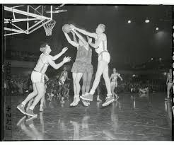 Canvas Print of Jack Twyman Grabbing a Rebound