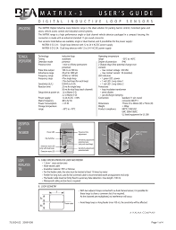 Digital inductive loop detectors for vehicle access control and safety for automatic gates, doors, parking barriers. Bea Matrix Family User Guide Manualzz