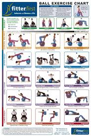 Ball Exercise Chart Stability Ball Exercises Exercise