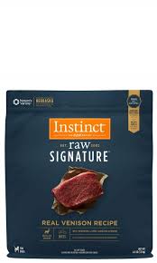 Instinct raw ingredients are frozen at their peak and never cooked to preserve their nutritional integrity. Instinct By Nature S Variety Raw Signature Real Venison Bites Frozen Dog Food 4 Lb Wag Heaven Pet Supplies And Self Serve Dog Wash