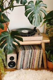 Creating A Jungle Record Corner Black Blooms Record Room Room Inspiration Bedroom Vintage Room