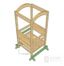 Child step stool, bathroom step stool, kitchen step stool. The Littlest Helper Tower Ana White