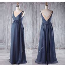Dark Steel Blue Maternity Bridesmaid Dress Beadedempire Waist Mismatched Bridesmaid Dresses Orange Bridesmaid Dresses Dresses