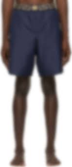 Maybe you would like to learn more about one of these? Versace Underwear Maillot De Bain Bleu Marine Greca Border Long Ssense France