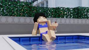 Vacation Eileen From Prank Call 2 Minecraft Animation Zaminations Minecraft Skin